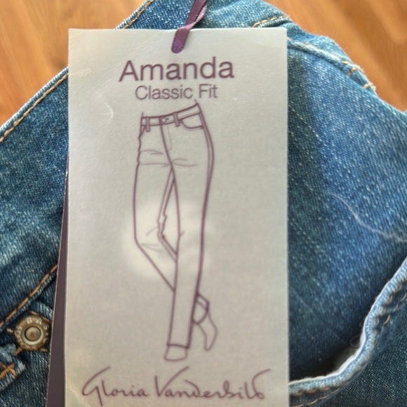Gloria Vanderbilt Classic Medium Blue Tapered Leg Jeans Size 10S - Picture 7 of 7